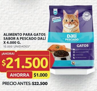 Ara ALIMENTO PARA GATOS SABOR A PESCADO DALÍ X 4.000 G. oferta