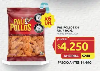 Ara PALIPOLLOS X 6 UN. / 192 G. oferta