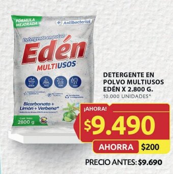 Ara DETERGENTE EN POLVO MULTIUSOS EDÉN X 2.800 G. oferta