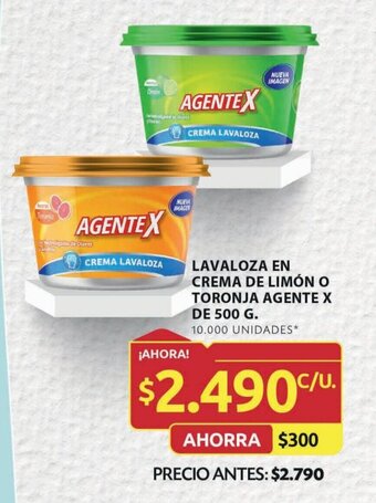 Ara LAVALOZA EN CREMA DE LIMÓN O TORONJA AGENTE X DE 500 G. oferta