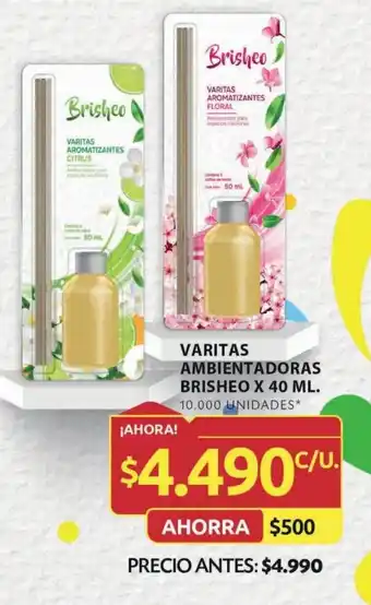 Ara VARITAS AMBIENTADORAS BRISHEO X 40 ML. oferta