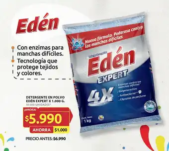 Ara DETERGENTE EN POLVO EDÉN EXPERT X 1.000 G. oferta