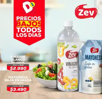 Tiendas D1 VINAGRE BLANCO ZEV 1000 ML oferta