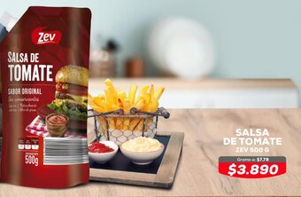 SALSA DE TOMATE ZEV 500 G