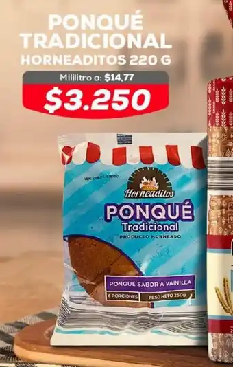 Tiendas D1 PONQUÉ TRADICIONAL HORNEADITOS 220 G oferta
