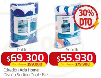 Makro Edredón Ada Home Diseño Surtido Doble Faz oferta