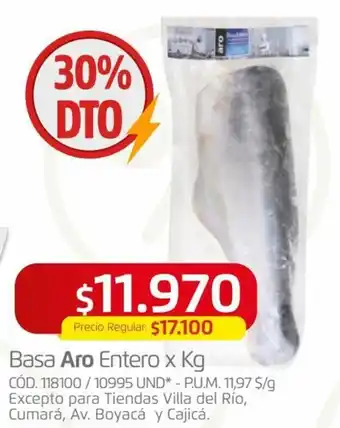 Makro Basa Aro Entero x kg oferta