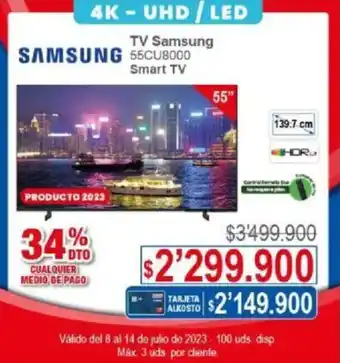 Ktronix SAMSUNG Smart TV 55CU8000 oferta