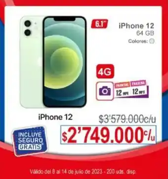 Ktronix iPhone 12 64gb oferta