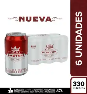 Superdroguería Olímpica Cerveza austen classic lager 330 ml x6 unds oferta