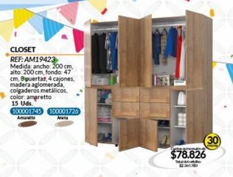 CLOSET REF: AM19423 • 30 cuotas
