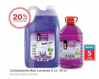 Makro Limpiadores Aro Lavanda 5 Lt -10 Lt oferta