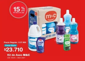 Makro Kit de Aseo M&C oferta