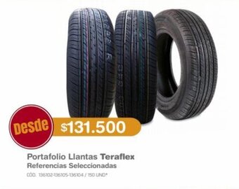 Makro Portafolio Llantas Teraflex Referencias Seleccionadas oferta