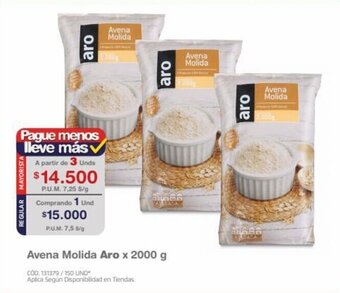 Makro Avena Molida Aro x 2000 g oferta