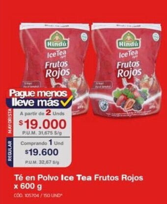 Makro Té en Polvo Ice Tea Frutos Rojos x 600 g oferta