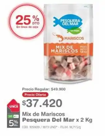Makro Mix de Mariscos Pesquera Del Mar x 2 Kg oferta