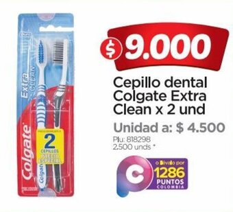 Surtimax Cepillo dental Colgate Extra Clean x 2 und oferta