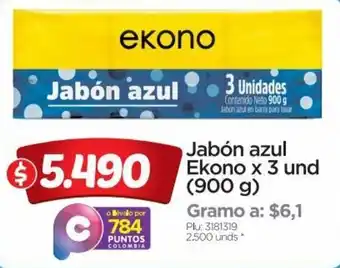 Surtimax Jabón azul Ekono x 3 und 900G oferta