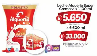 Surtimax Leche Alquería Súper Cremosa x 1.100 ml oferta