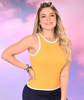 Amelissa Camisilla flare mostaza oferta