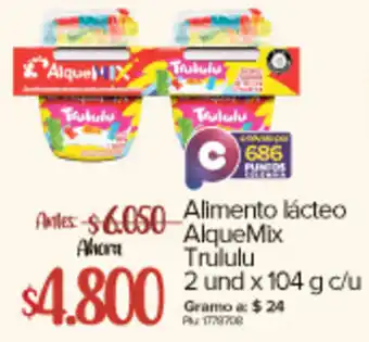 Super Inter Alimento lácteo AlqueMix Trululu 2 und x 104 g oferta