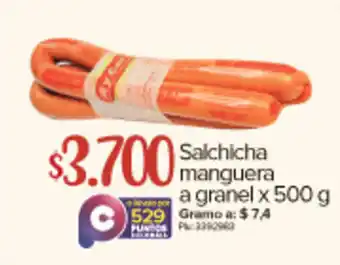 Salchicha manguera a granel x 500 g