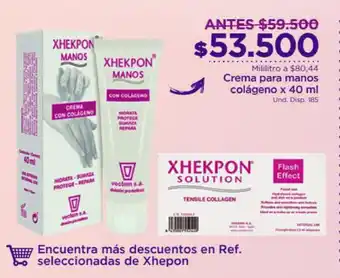 FarmaTodo Crema para Manos Colágeno x 40ml oferta
