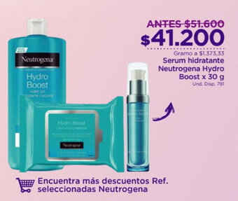 FarmaTodo Serum Hidratante Neutrogena Hydro Boost x 30g oferta