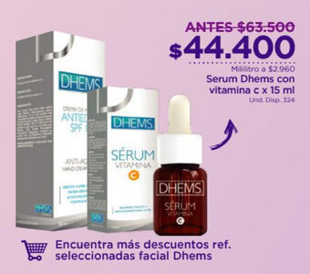 FarmaTodo Serum Dhems con Vitamina C x 15ml oferta