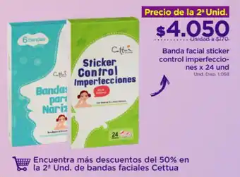 FarmaTodo Banda Facial Sticker Control Imperfecciones x 24 und oferta