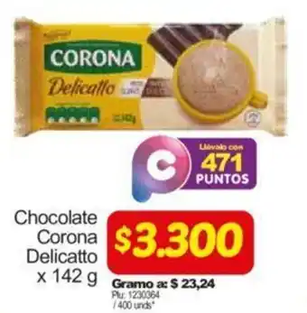 Surtimax Chocolate Corona Delicatto x 142g oferta