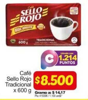 Surtimax Café Sello Rojo Tradicional 600g oferta