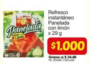 Surtimax Refresco instantáneo Panelada con limón 29g oferta