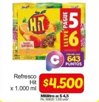 Surtimax Refresco Hit 1000ml oferta