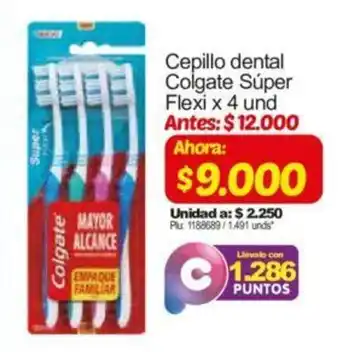 Surtimax Cepillo dental Colgate Súper Flexi 4 unid oferta