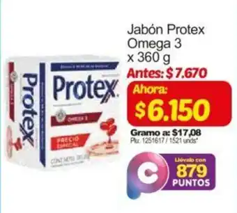 Surtimax Jabón Protex Omega 3 360g oferta