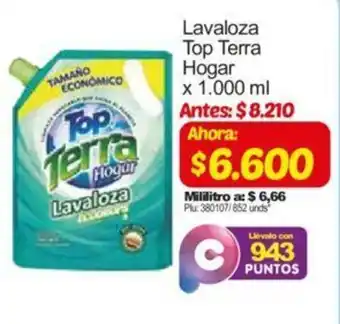 Surtimax Lavaloza Top Terra Hogar x 1.000ml oferta