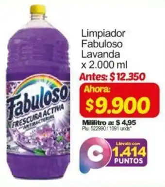 Surtimax Limpiador Fabuloso Lavanda x 2.000ml oferta