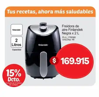 Surtimax Freidora de aire Finlandek Negra x 2 L oferta