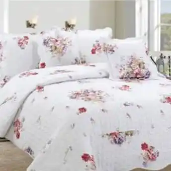 Falabella Cubrelecho estampado de polialgodón 80 gr white my home store oferta