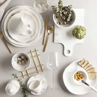 Ambiente Gourmet Kit vajilla mármol - 4 puestos oferta