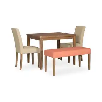 Muebles Jamar Comedor 4 puestos bruce eurolino marfil, natural oferta