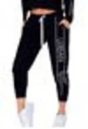 Pantalón sudadera mujer negro fi 89330