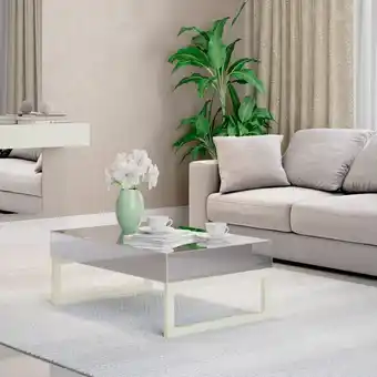 Mesa centro foster off white, espejo