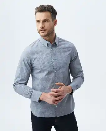 Chevignon Camisa premium de hombre, slim fit manga larga - mil rayas oferta