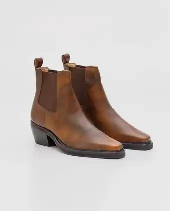 Chevignon Botas de mujer en cuero anilina liso, tipo western - caña media ajustada oferta