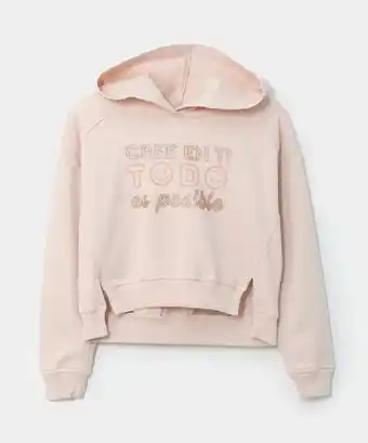 Polito Buzo con chompa para niña en burda color rosado oferta