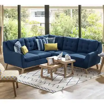 Muebles Jamar Sala en l floyd lino kazan indigo oferta