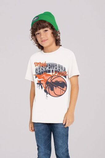 Pacífika Camiseta manga corta marfil oferta